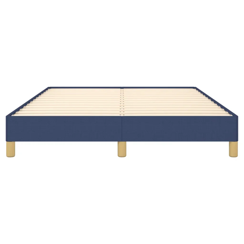 Letto matrimoniale | Letto per adulti | Giroletto senza Materasso Blu 160x200 cm in Tessuto - Image 5
