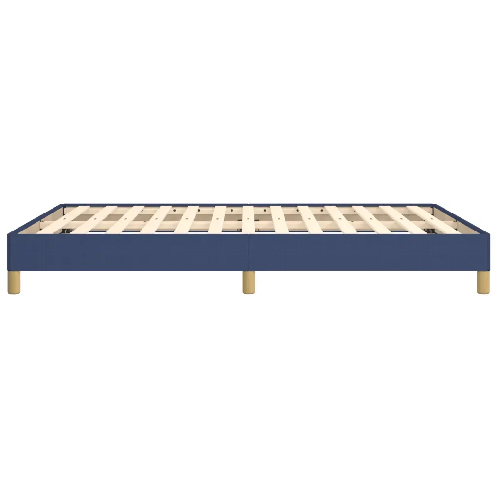 Letto matrimoniale | Letto per adulti | Giroletto senza Materasso Blu 160x200 cm in Tessuto - Image 6