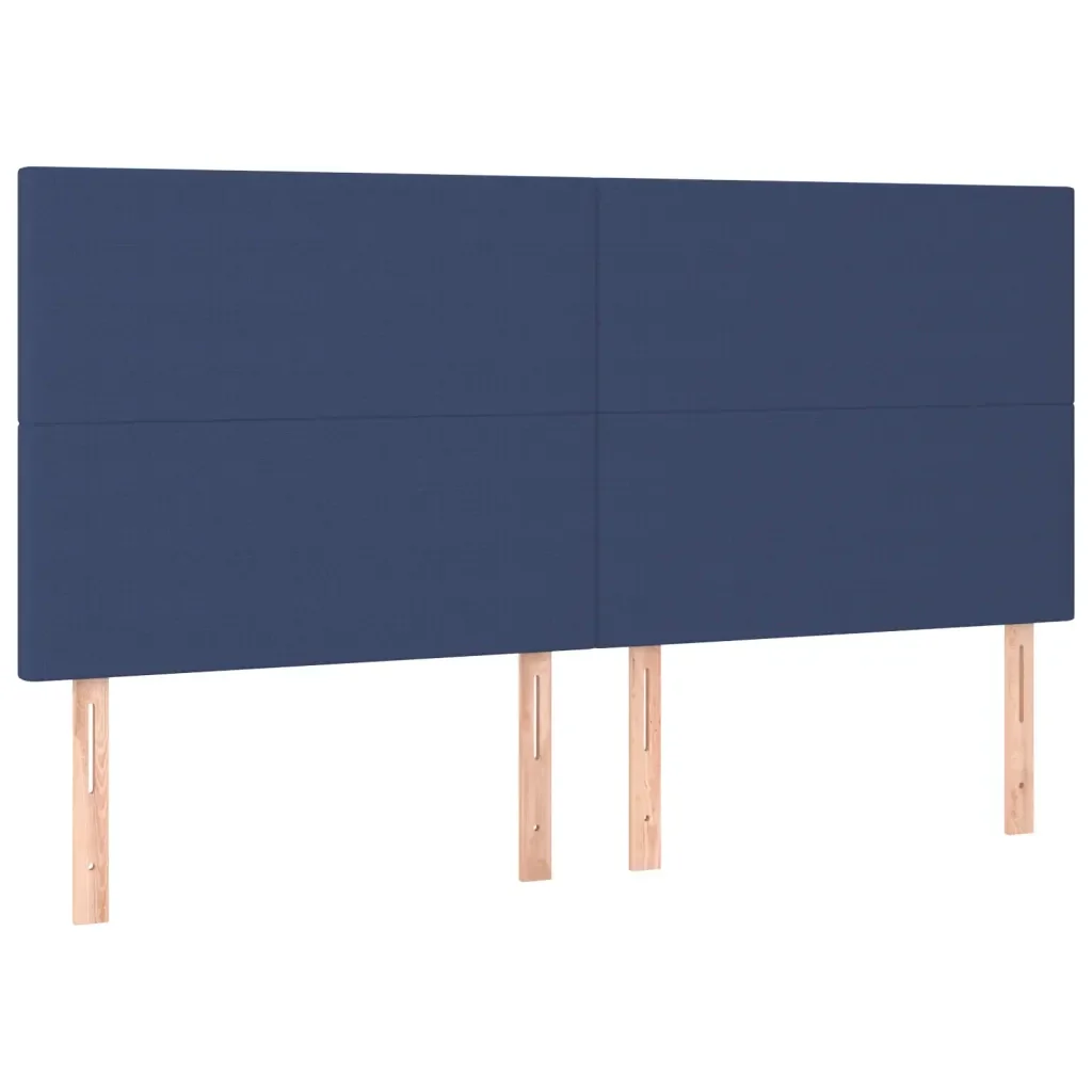 Letto matrimoniale | Letto per adulti | Giroletto senza Materasso Blu 180x200 cm in Tessuto - Image 9