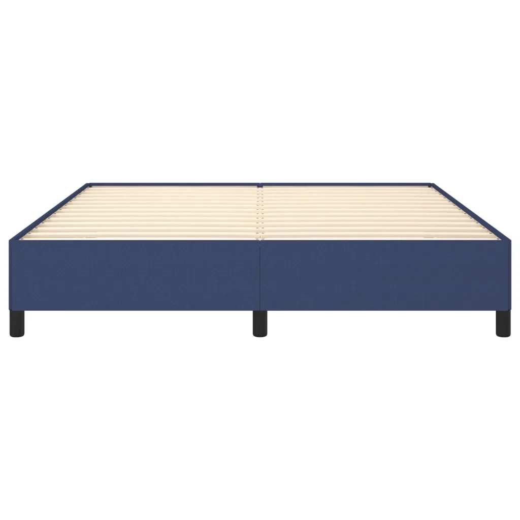 Letto matrimoniale | Letto per adulti | Giroletto senza Materasso Blu 180x200 cm in Tessuto - Image 5