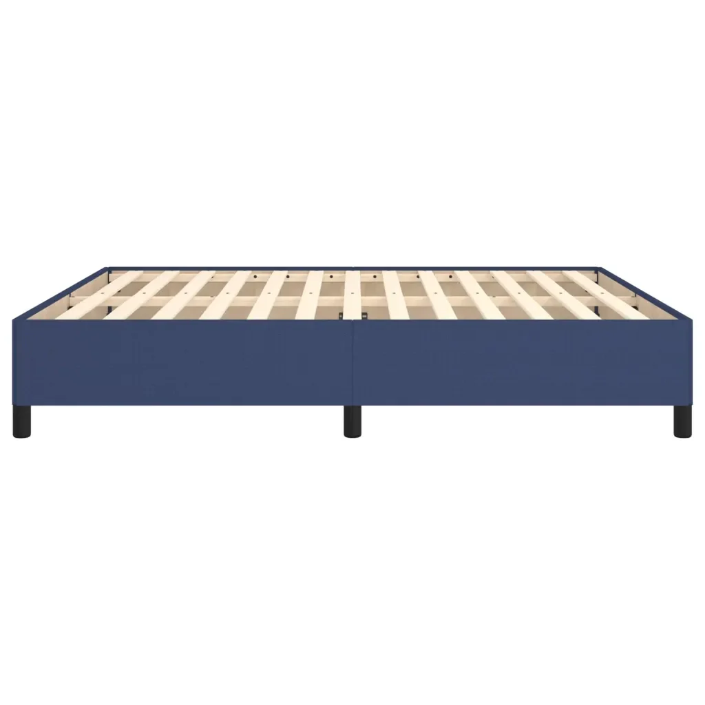 Letto matrimoniale | Letto per adulti | Giroletto senza Materasso Blu 180x200 cm in Tessuto - Image 6