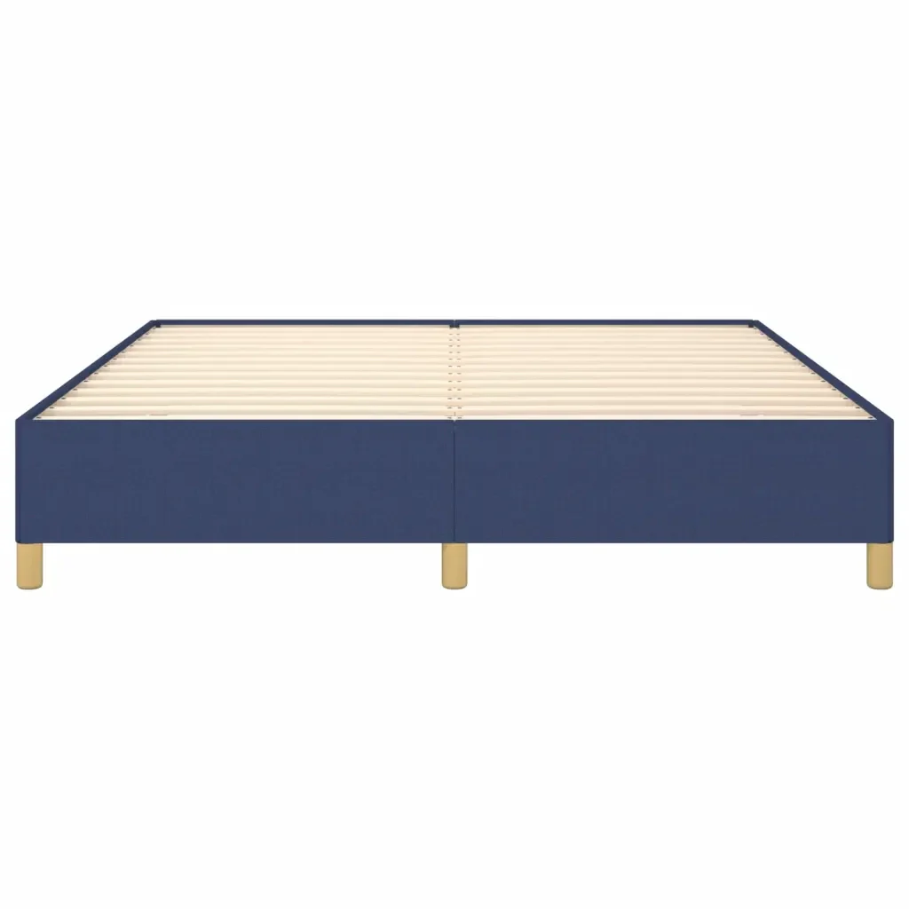 Letto matrimoniale | Letto per adulti | Giroletto senza Materasso Blu 180x200 cm in Tessuto - Image 5