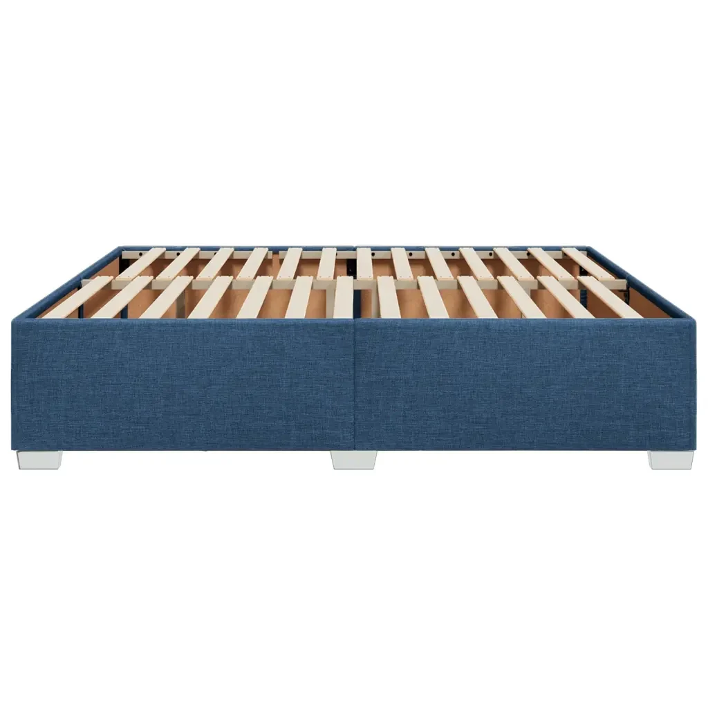 Letto matrimoniale | Letto per adulti | Giroletto senza Materasso Blu 180x200 cm in Tessuto - Image 5