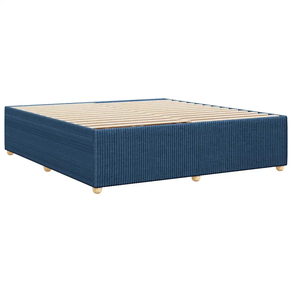 Letto matrimoniale | Letto per adulti | Giroletto senza Materasso Blu 180x200 cm in Tessuto - Image 6