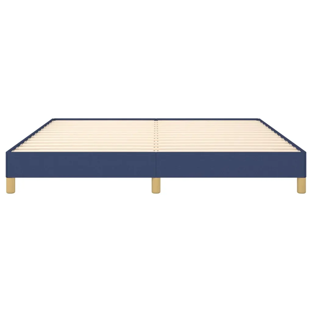 Letto matrimoniale | Letto per adulti | Giroletto senza Materasso Blu 180x200 cm in Tessuto - Image 5