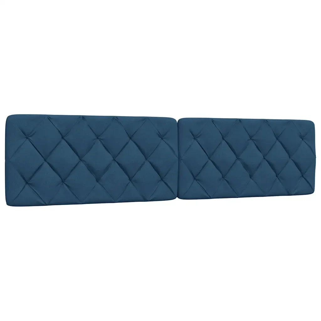 Letto matrimoniale | Letto per adulti | Giroletto senza Materasso Blu 200x200 cm in Tessuto - Image 6