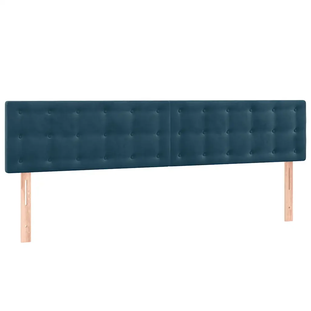 Letto matrimoniale | Letto per adulti | Giroletto senza Materasso Blu Scuro 120x190 cm Velluto - Image 8