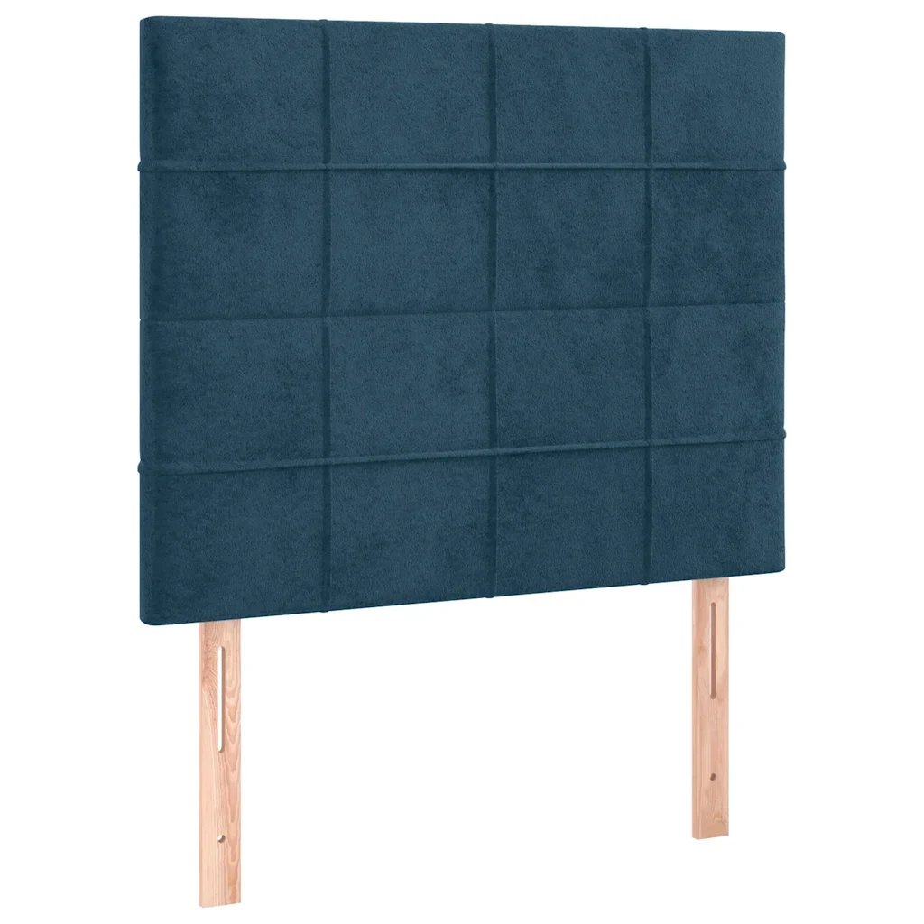 Letto matrimoniale | Letto per adulti | Giroletto senza Materasso Blu Scuro 120x200 cm in Velluto - Image 8