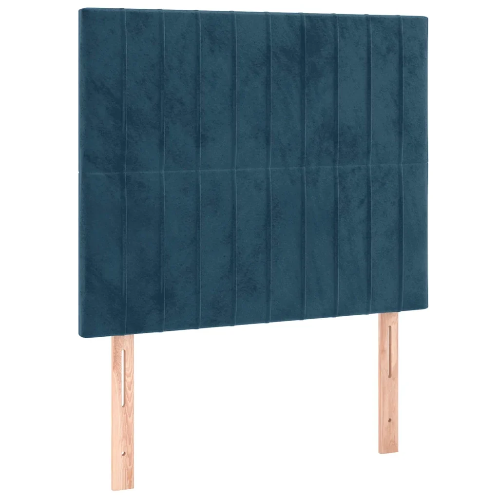 Letto matrimoniale | Letto per adulti | Giroletto senza Materasso Blu Scuro 120x200 cm in Velluto - Image 8