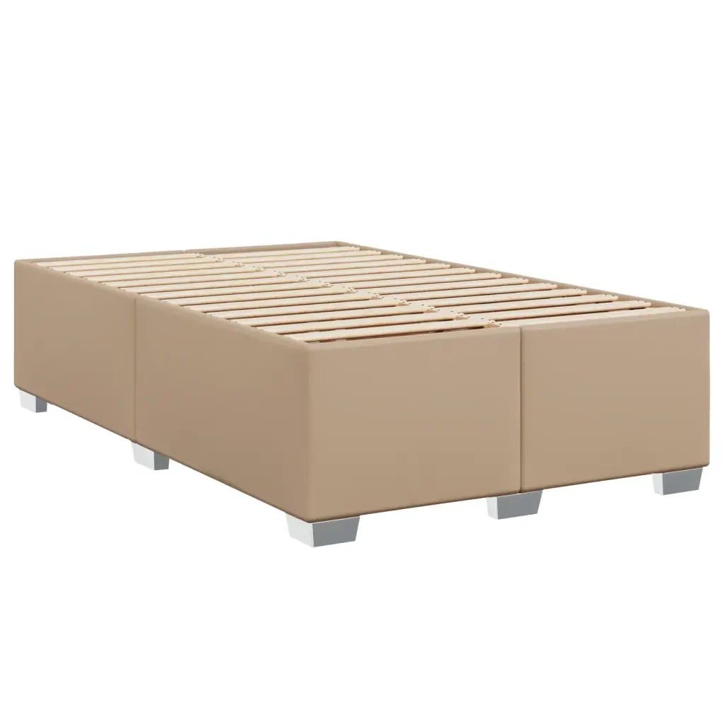 Letto matrimoniale | Letto per adulti | Giroletto senza Materasso Cappuccino 120x190 cm in Similpelle - Image 3