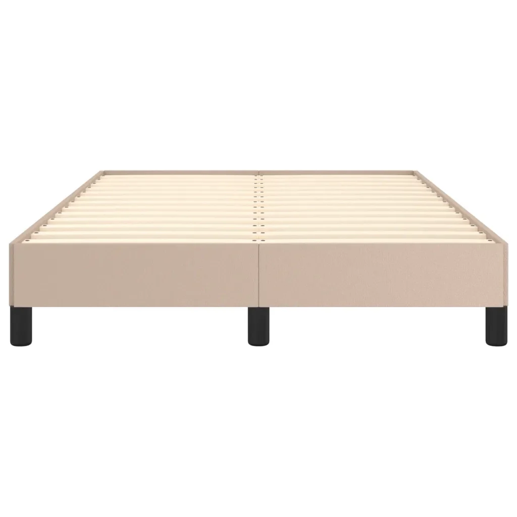Letto matrimoniale | Letto per adulti | Giroletto senza Materasso Cappuccino 120x190 cm in Similpelle - Image 5