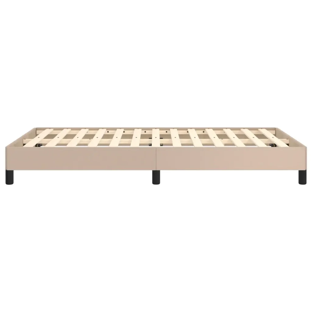 Letto matrimoniale | Letto per adulti | Giroletto senza Materasso Cappuccino 120x190 cm in Similpelle - Image 6