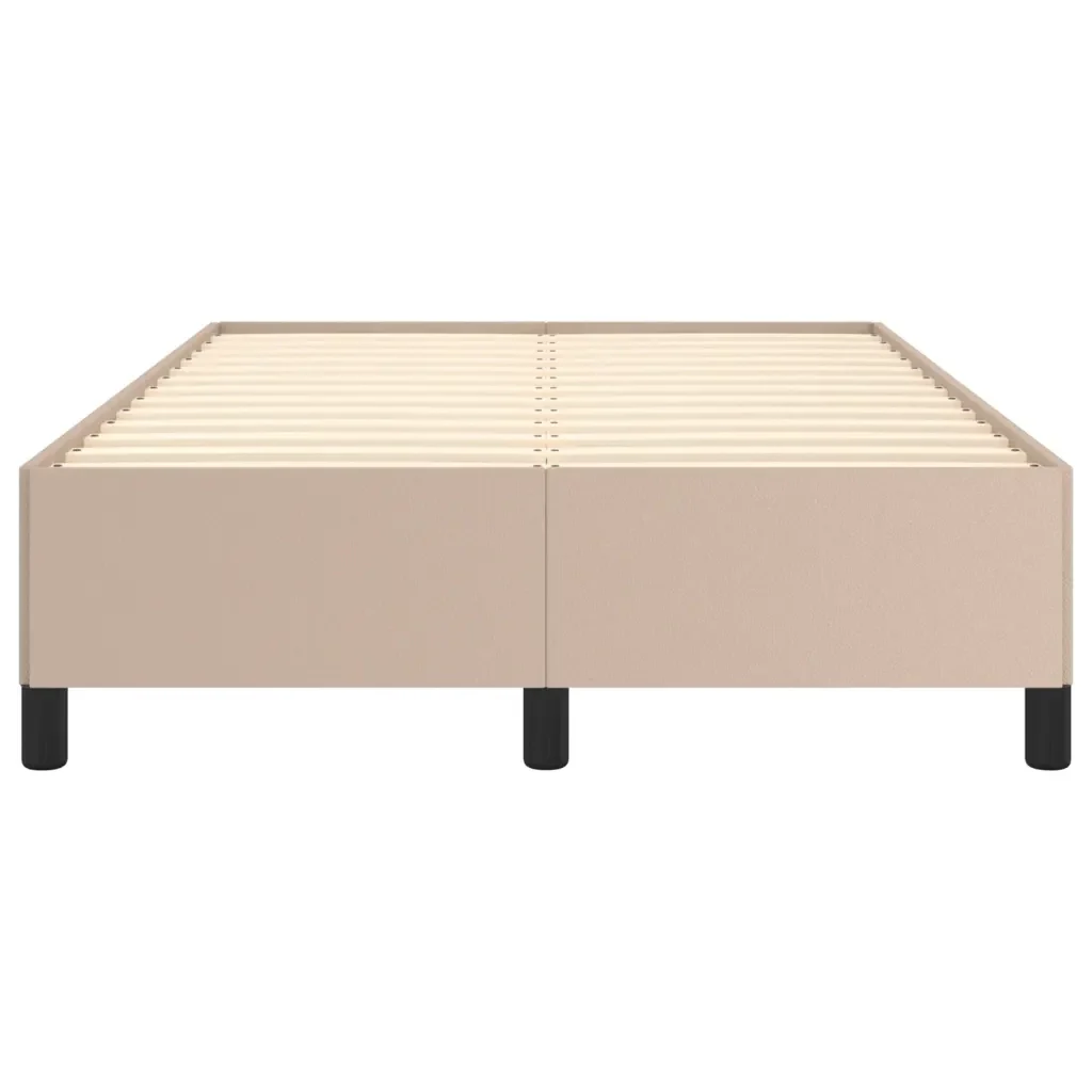 Letto matrimoniale | Letto per adulti | Giroletto senza Materasso Cappuccino 120x190 cm in Similpelle - Image 5