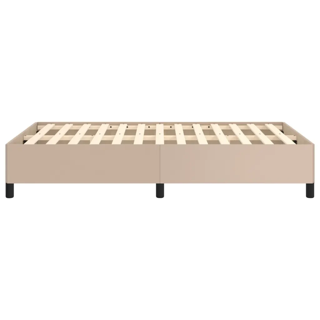 Letto matrimoniale | Letto per adulti | Giroletto senza Materasso Cappuccino 120x190 cm in Similpelle - Image 6
