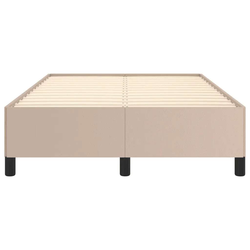 Letto matrimoniale | Letto per adulti | Giroletto senza Materasso Cappuccino 120x190 cm in Similpelle - Image 5