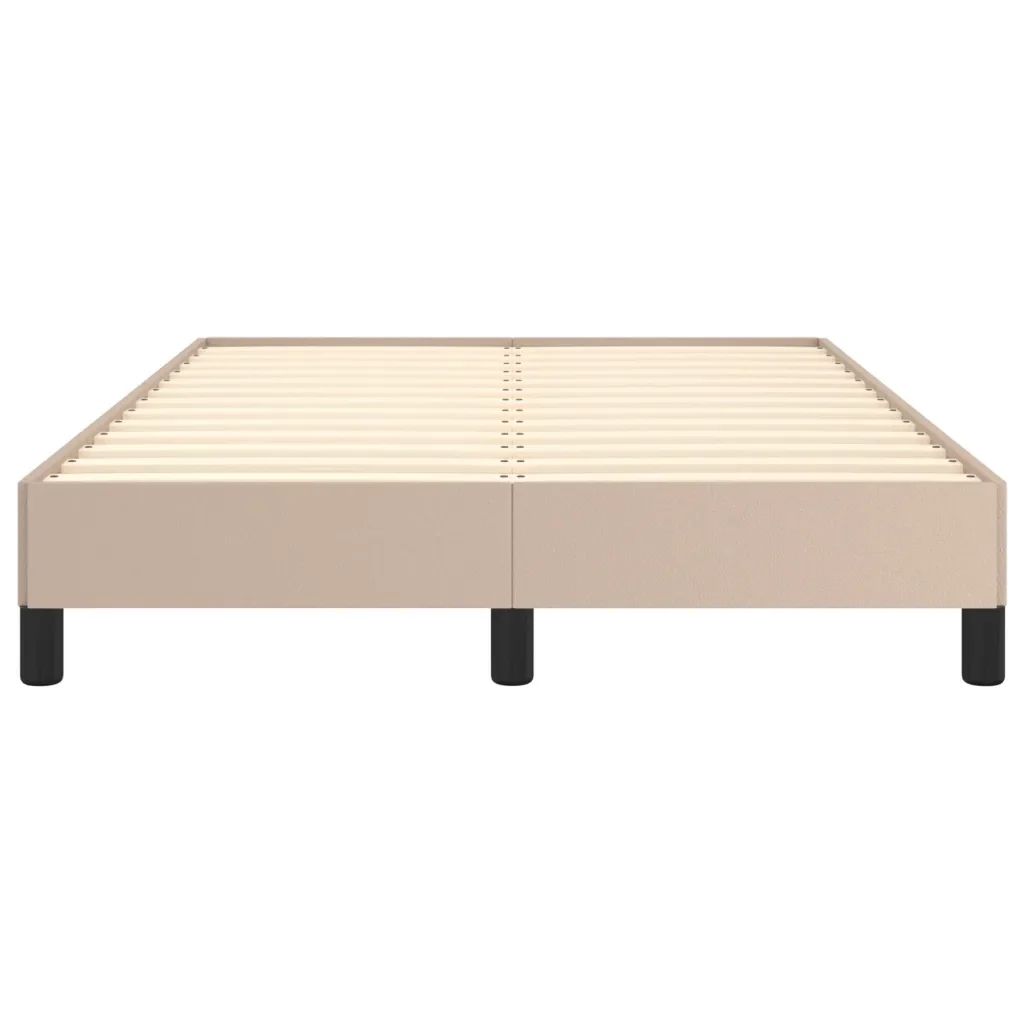 Letto matrimoniale | Letto per adulti | Giroletto senza Materasso Cappuccino 120x190 cm in Similpelle - Image 5