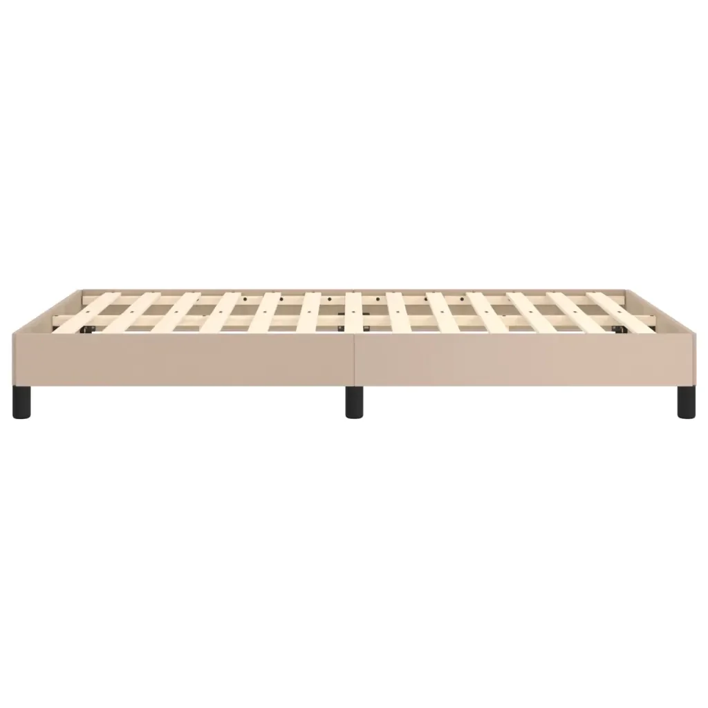 Letto matrimoniale | Letto per adulti | Giroletto senza Materasso Cappuccino 120x190 cm in Similpelle - Image 6