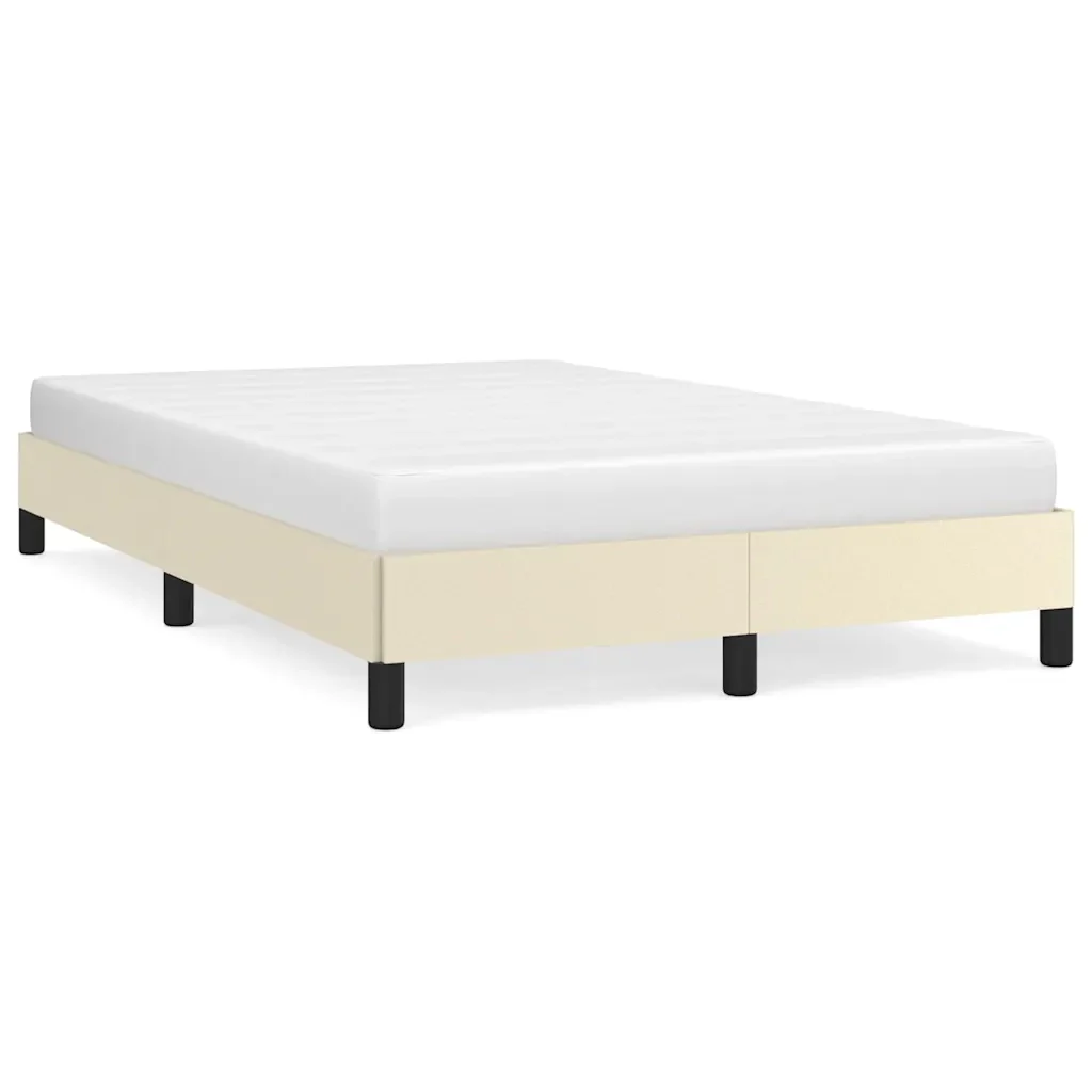 Letto matrimoniale | Letto per adulti | Giroletto senza Materasso Crema 120x190 cm Similpelle