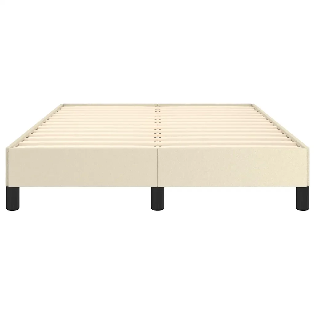 Letto matrimoniale | Letto per adulti | Giroletto senza Materasso Crema 120x190 cm Similpelle - Image 5