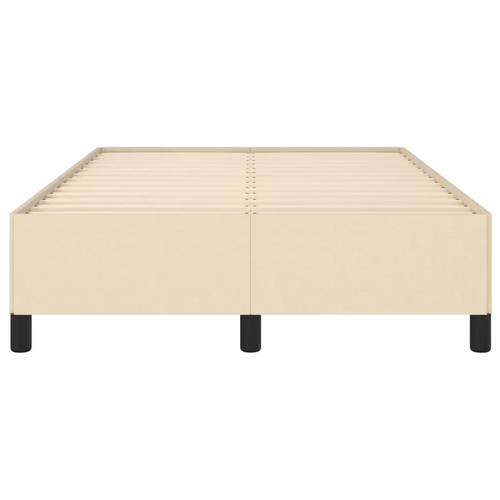 Letto matrimoniale | Letto per adulti | Giroletto senza Materasso Crema 120x190cm in Tessuto - Image 5