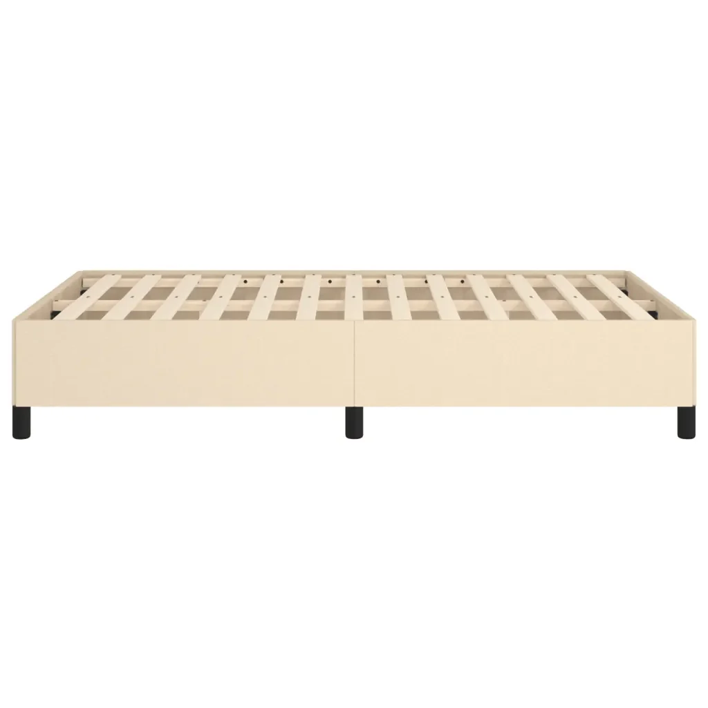 Letto matrimoniale | Letto per adulti | Giroletto senza Materasso Crema 120x190cm in Tessuto - Image 6