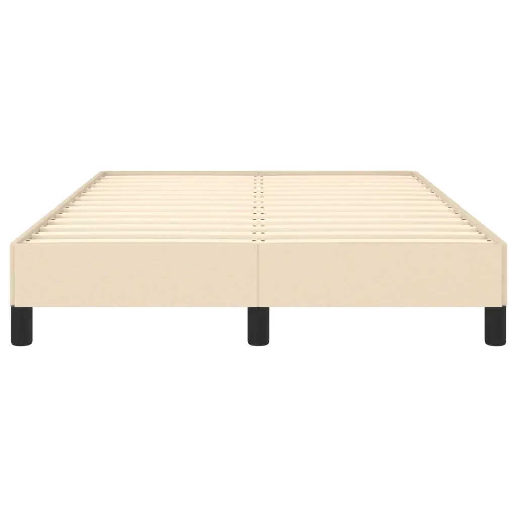 Letto matrimoniale | Letto per adulti | Giroletto senza Materasso Crema 120x190cm in Tessuto - Image 5