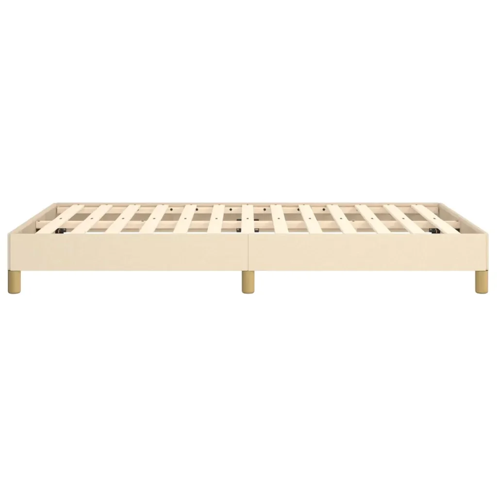 Letto matrimoniale | Letto per adulti | Giroletto senza Materasso Crema 120x190cm in Tessuto - Image 6