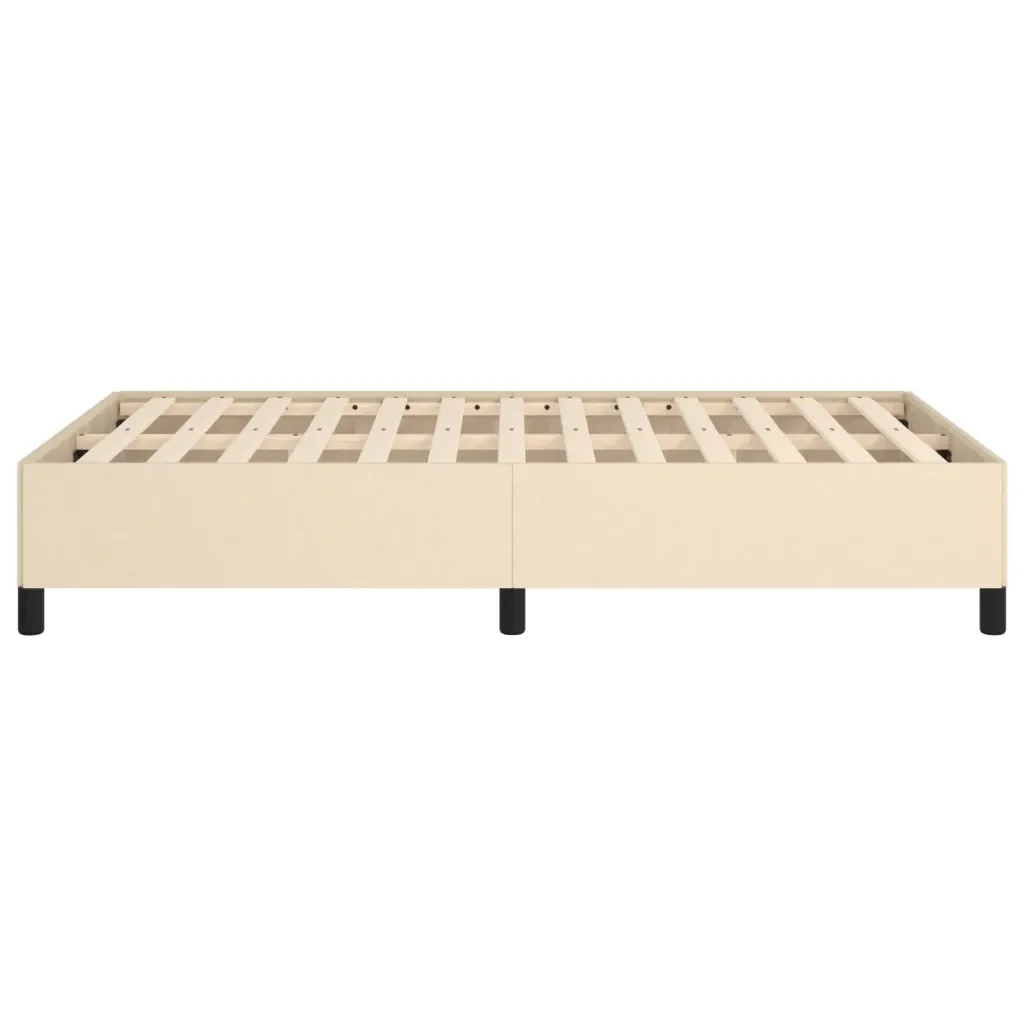 Letto matrimoniale | Letto per adulti | Giroletto senza Materasso Crema 120x190cm in Tessuto - Image 6