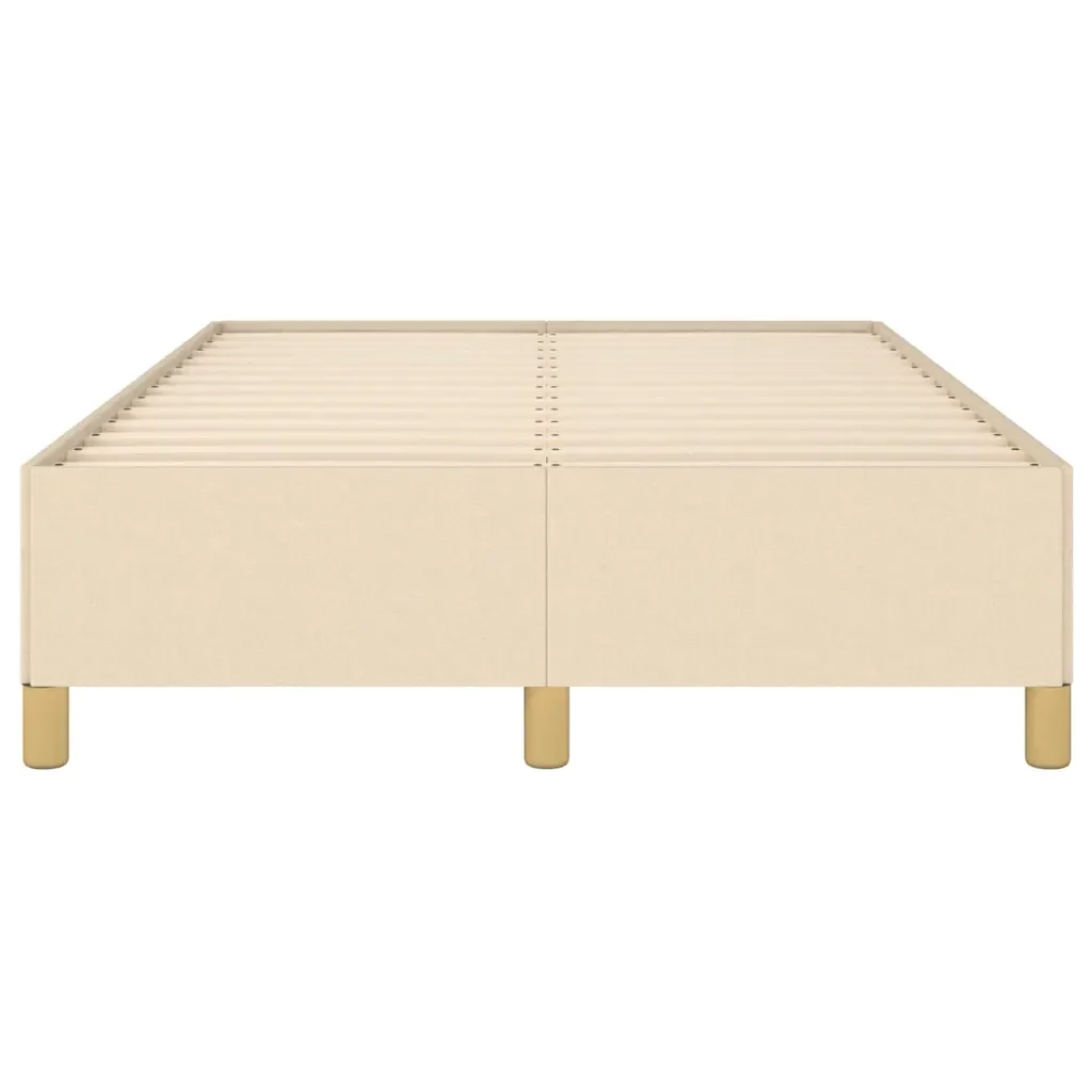 Letto matrimoniale | Letto per adulti | Giroletto senza Materasso Crema 120x190cm in Tessuto - Image 5
