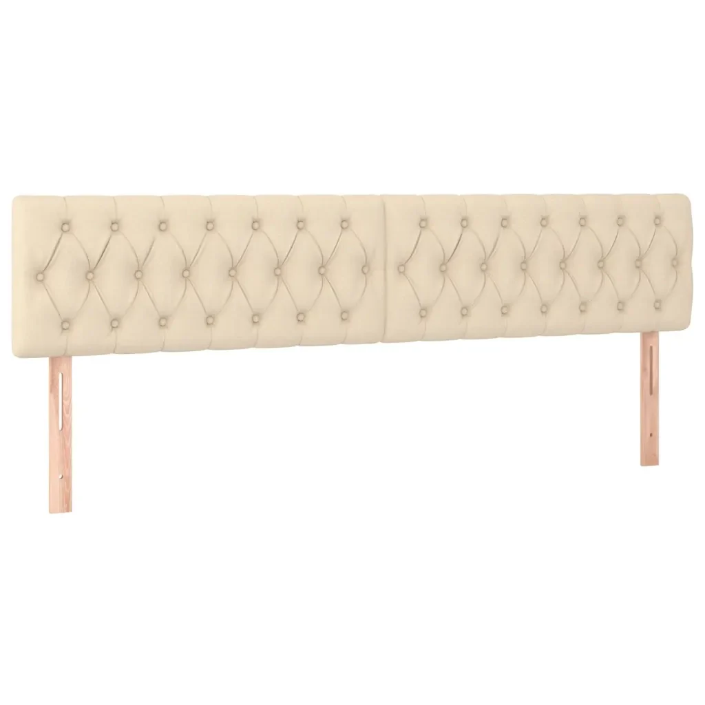 Letto matrimoniale | Letto per adulti | Giroletto senza Materasso Crema 120x190cm in Tessuto - Image 8
