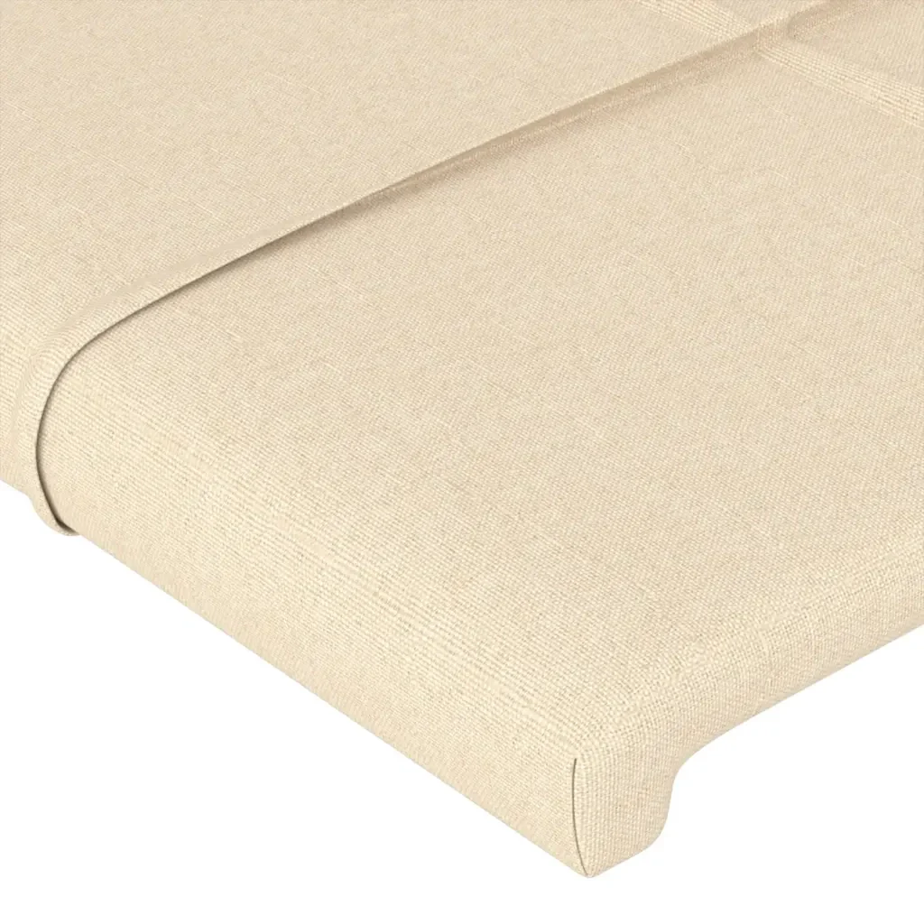 Letto matrimoniale | Letto per adulti | Giroletto senza Materasso Crema 120x200 cm Tessuto - Image 10