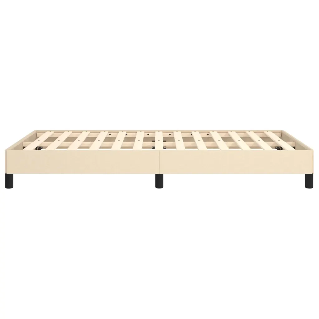 Letto matrimoniale | Letto per adulti | Giroletto senza Materasso Crema 120x200 cm Tessuto - Image 6