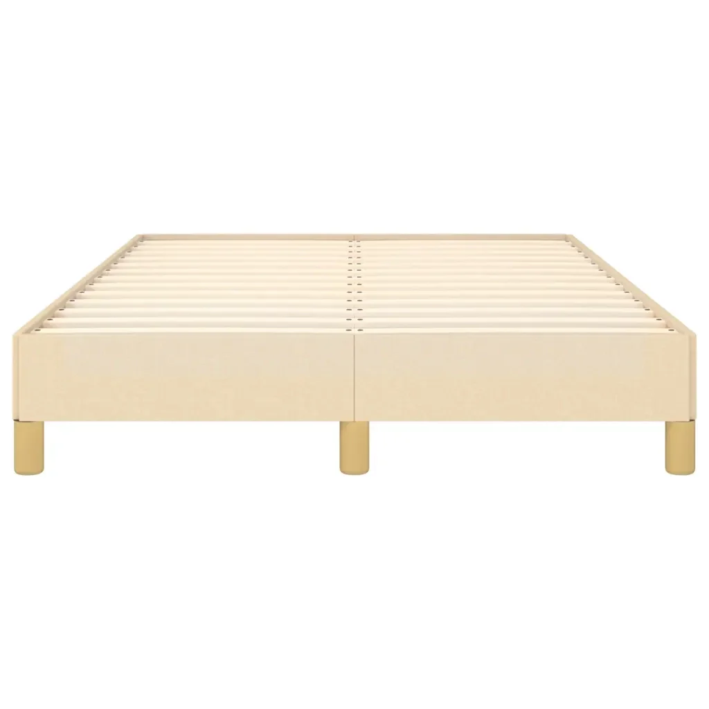 Letto matrimoniale | Letto per adulti | Giroletto senza Materasso Crema 120x200 cm Tessuto - Image 5