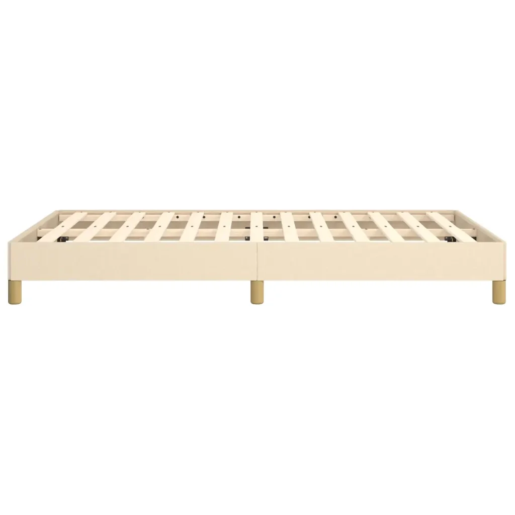 Letto matrimoniale | Letto per adulti | Giroletto senza Materasso Crema 120x200 cm Tessuto - Image 6