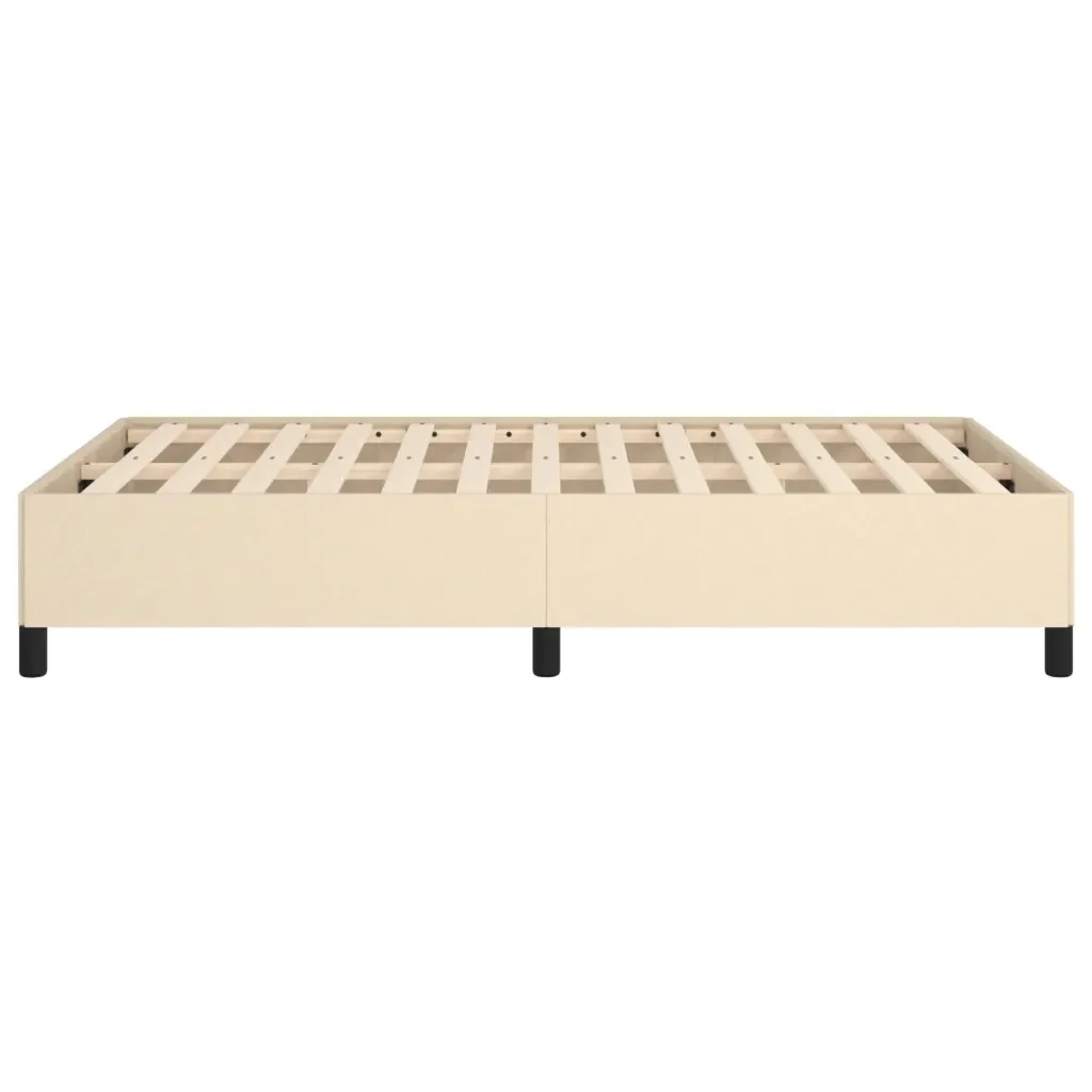 Letto matrimoniale | Letto per adulti | Giroletto senza Materasso Crema 120x200 cm Tessuto - Image 6