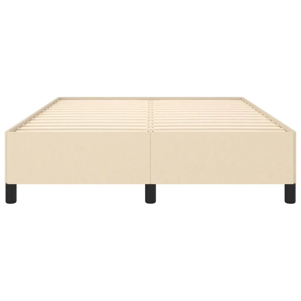 Letto matrimoniale | Letto per adulti | Giroletto senza Materasso Crema 140x190 cm in Tessuto - Image 5