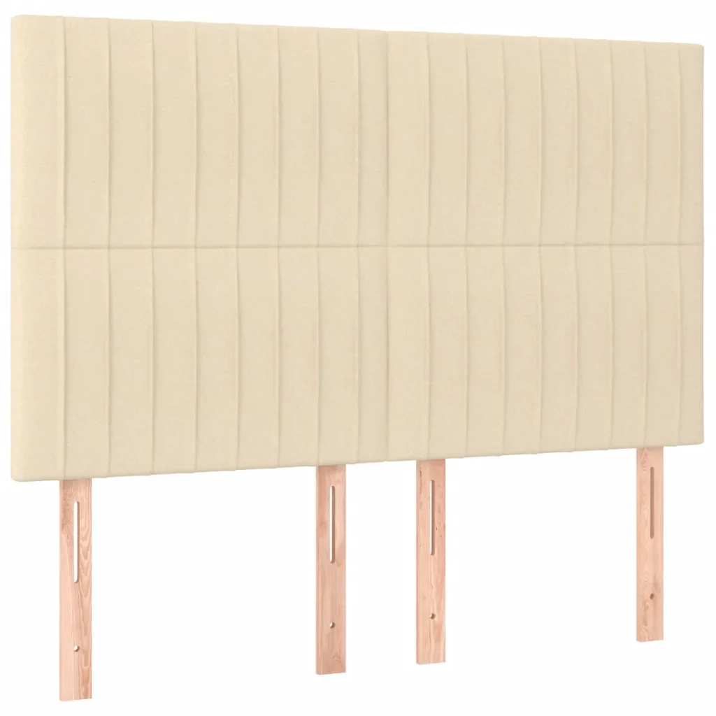 Letto matrimoniale | Letto per adulti | Giroletto senza Materasso Crema 140x190 cm in Tessuto - Image 8
