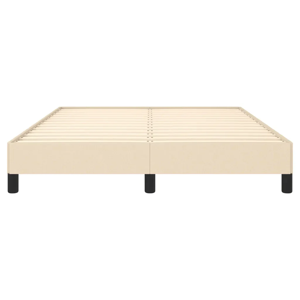 Letto matrimoniale | Letto per adulti | Giroletto senza Materasso Crema 140x200 cm in Tessuto - Image 5