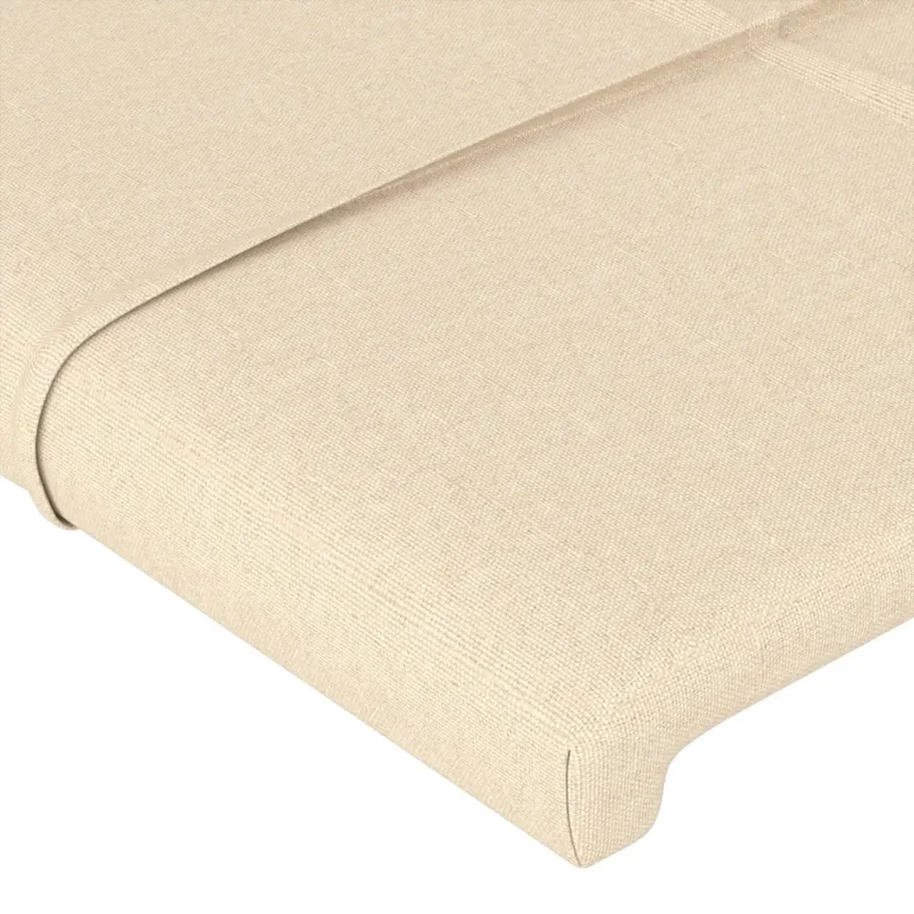 Letto matrimoniale | Letto per adulti | Giroletto senza Materasso Crema 140x200 cm in Tessuto - Image 10