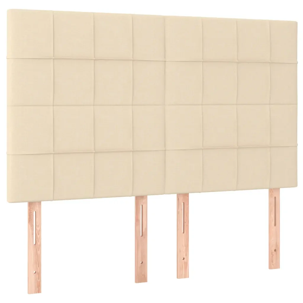 Letto matrimoniale | Letto per adulti | Giroletto senza Materasso Crema 140x200 cm in Tessuto - Image 9