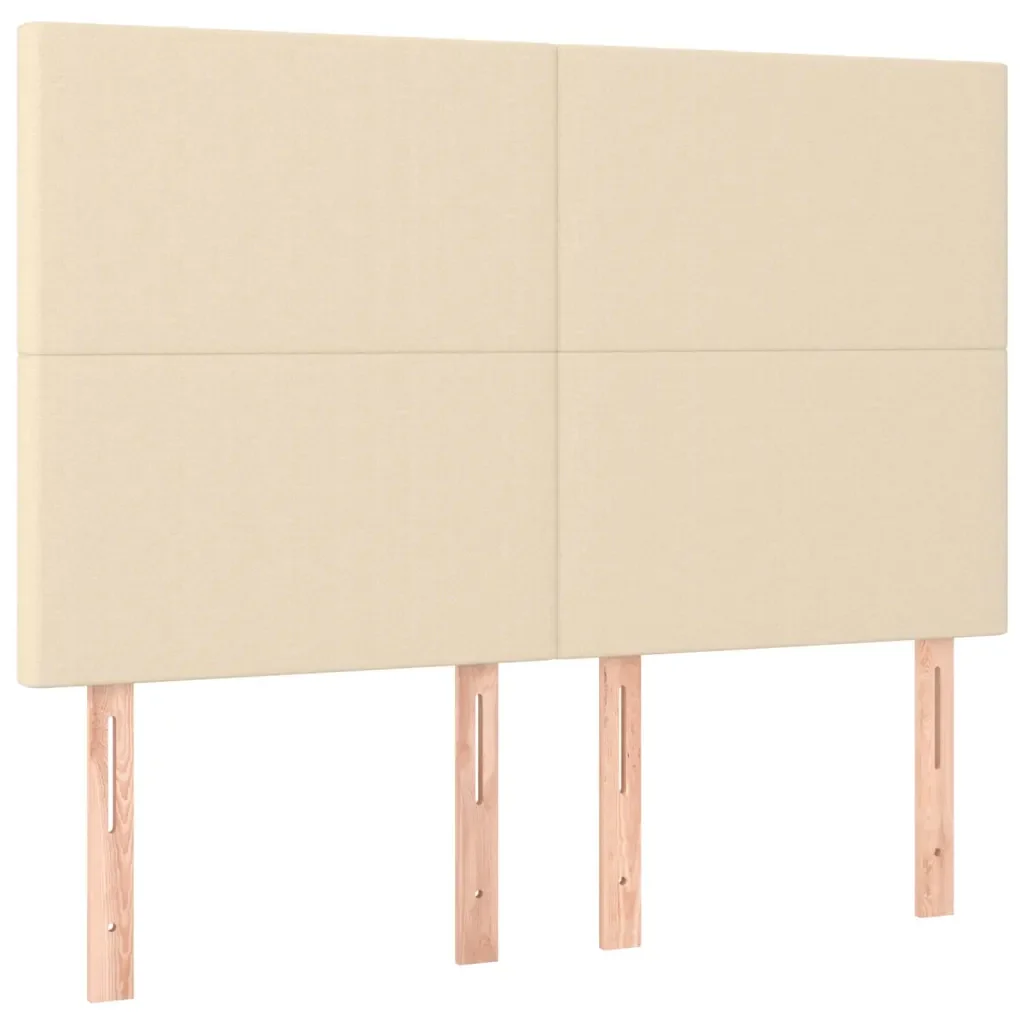 Letto matrimoniale | Letto per adulti | Giroletto senza Materasso Crema 140x200 cm in Tessuto - Image 9