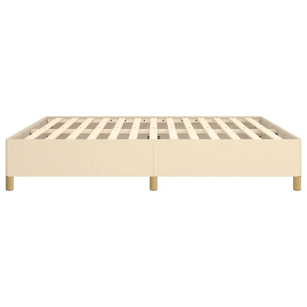 Letto matrimoniale | Letto per adulti | Giroletto senza Materasso Crema 180x200 cm in Tessuto - Image 6