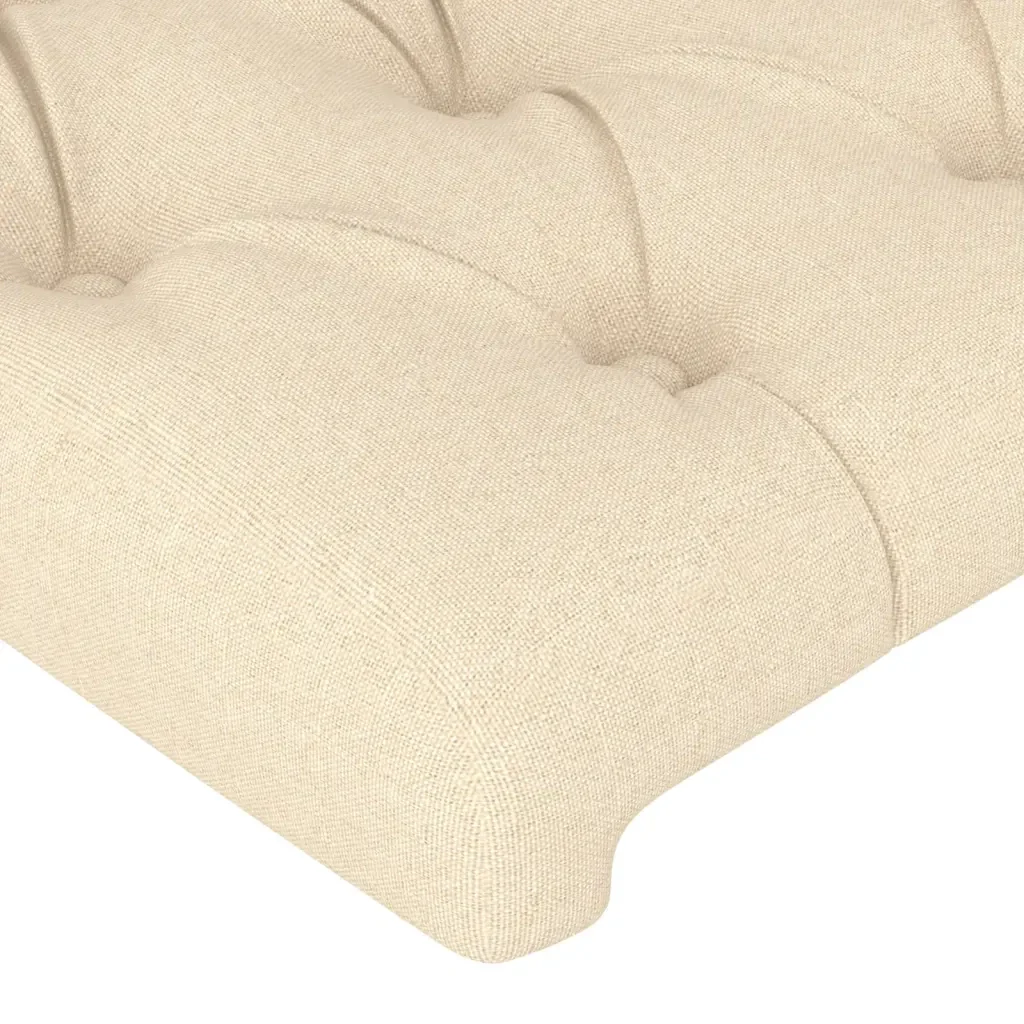 Letto matrimoniale | Letto per adulti | Giroletto senza Materasso Crema 180x200 cm in Tessuto - Image 10