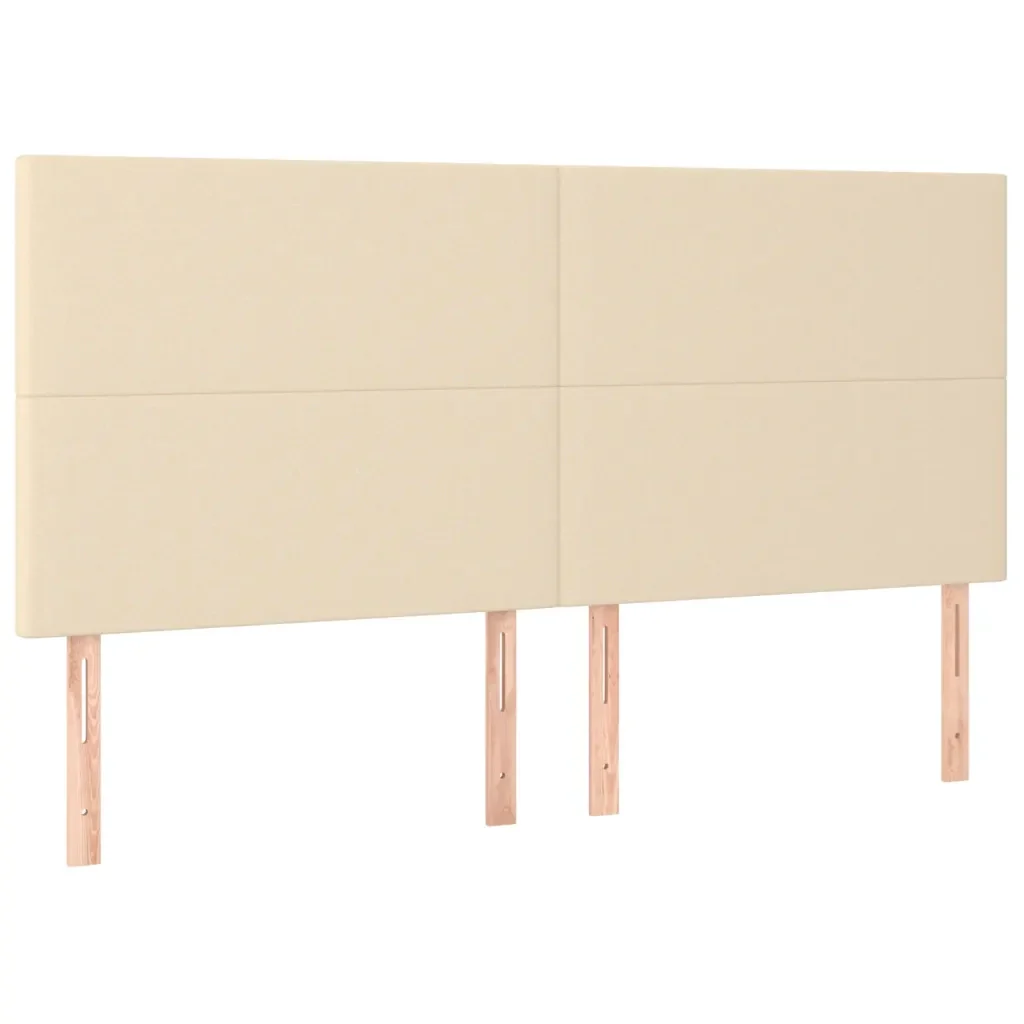 Letto matrimoniale | Letto per adulti | Giroletto senza Materasso Crema 180x200 cm in Tessuto - Image 9
