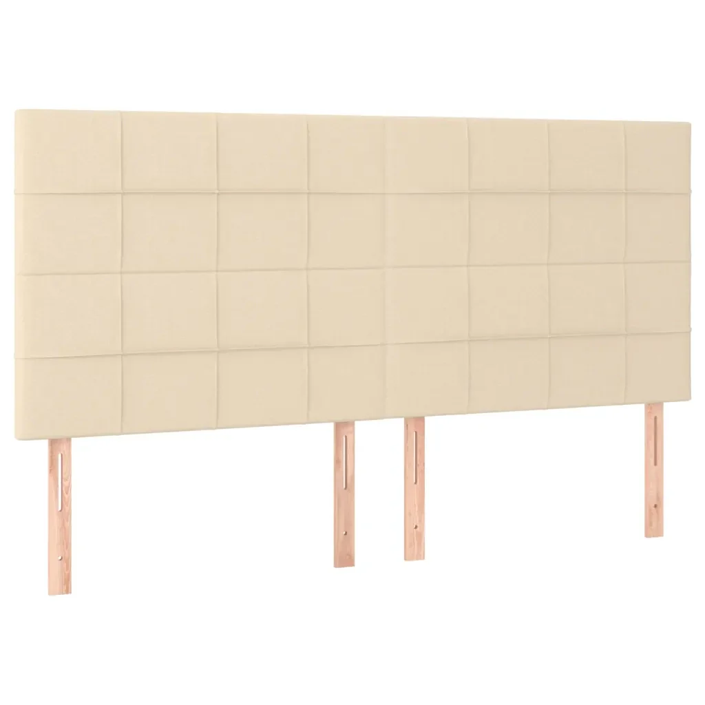 Letto matrimoniale | Letto per adulti | Giroletto senza Materasso Crema 180x200 cm in Tessuto - Image 9