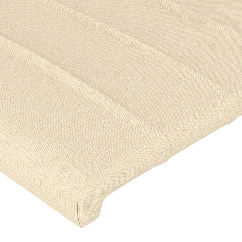 Letto matrimoniale | Letto per adulti | Giroletto senza Materasso Crema 200x200 cm in Tessuto - Image 10
