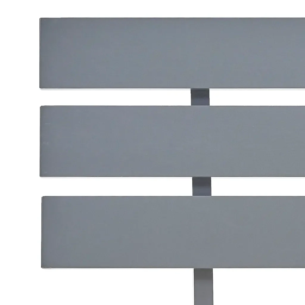 Letto matrimoniale | Letto per adulti | Giroletto senza Materasso Grigio 160x200 cm Legno Massello Pino - Image 5
