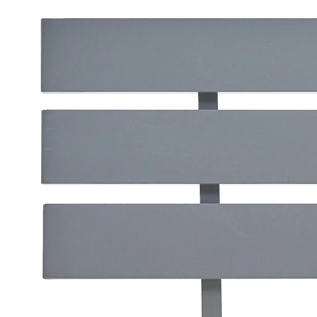 Letto matrimoniale | Letto per adulti | Giroletto senza Materasso Grigio 180x200 cm Legno Massello Pino - Image 5