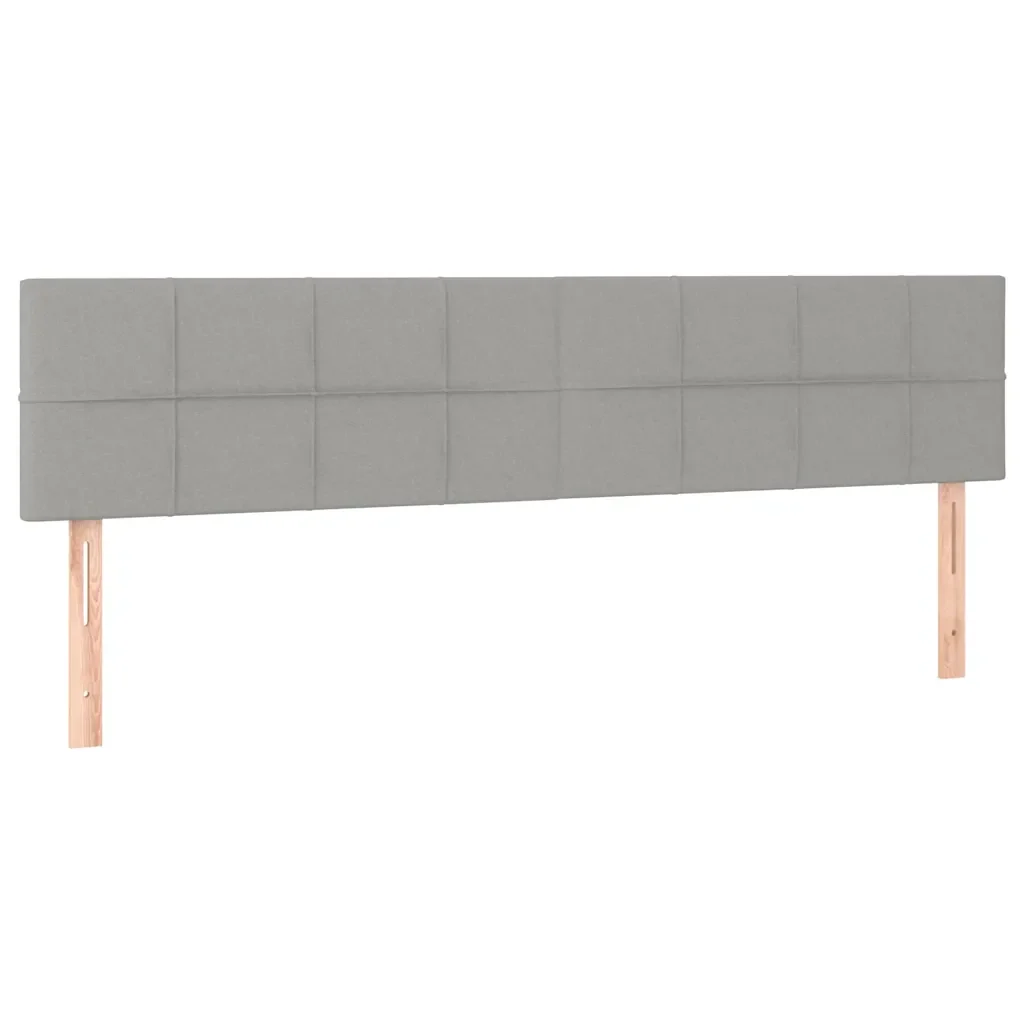 Letto matrimoniale | Letto per adulti | Giroletto senza Materasso Grigio Chiaro 120x190 cm in Tessuto - Image 8