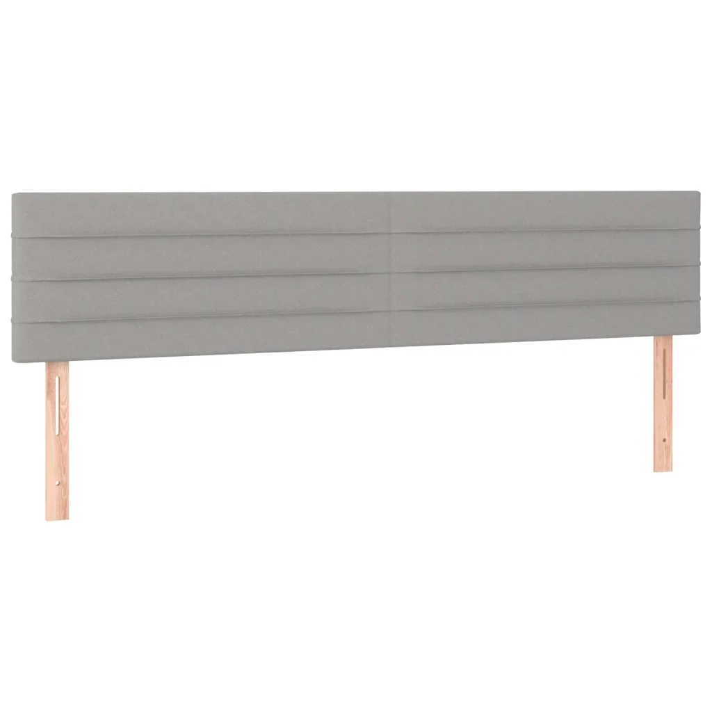 Letto matrimoniale | Letto per adulti | Giroletto senza Materasso Grigio Chiaro 120x190 cm in Tessuto - Image 8